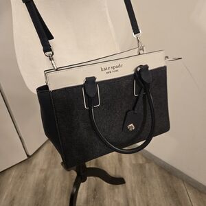 kate spade Black & White Structured Satchel